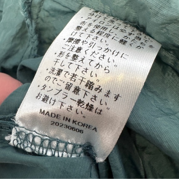 🖤 El Naa Womens S Green Cargo Maxi Skirt Nylon Utility Pockets Y2K Streetwear - Picture 6 of 7